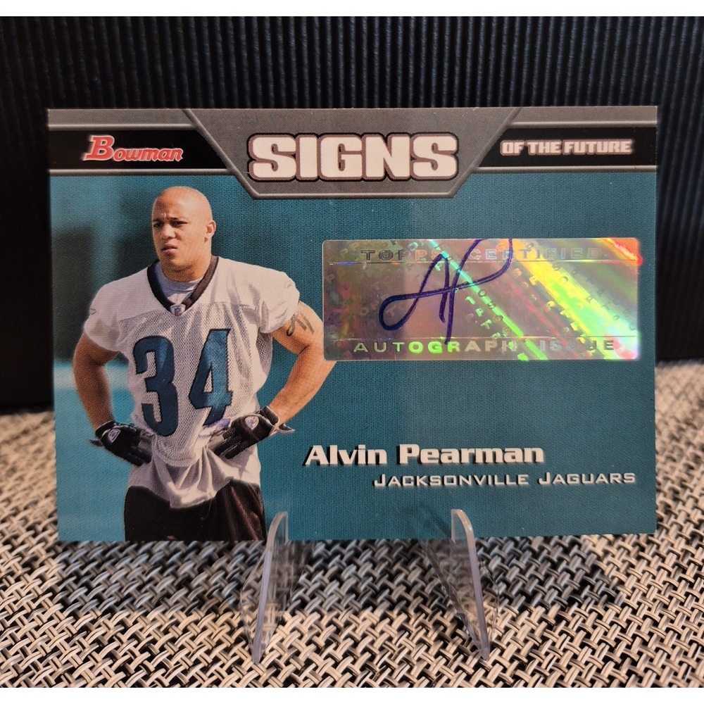 2005 Topps Bowman Alvin Pearman #SF-AP Signs Of The Future (AU) Jaguars Titans